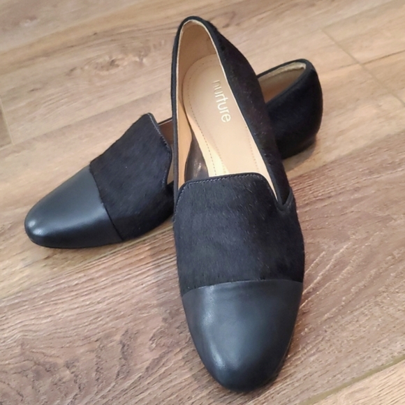 Women's Genuine Calf Fur & Leather Pumps, Nuture - Picture 8 of 9